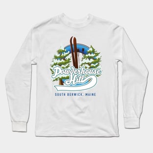 Powderhouse Hill South Berwick Maine ski logo Long Sleeve T-Shirt